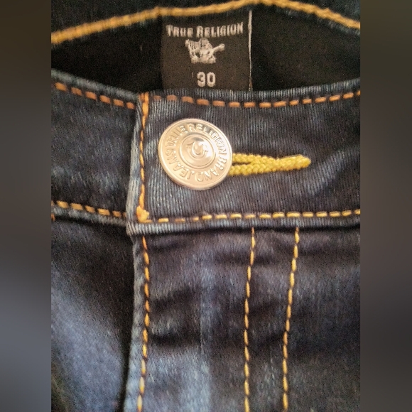 🔥True Religion Women's (30 W - 28.5) Blue Skinny Jeans. - Picture 4 of 7